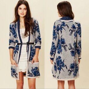 FREE PEOPLE FLOWER POWER CARDIGAN SWEATER